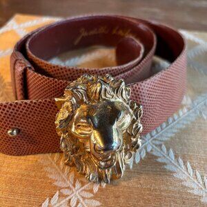 Vintage Judith Leiber Lion Belt